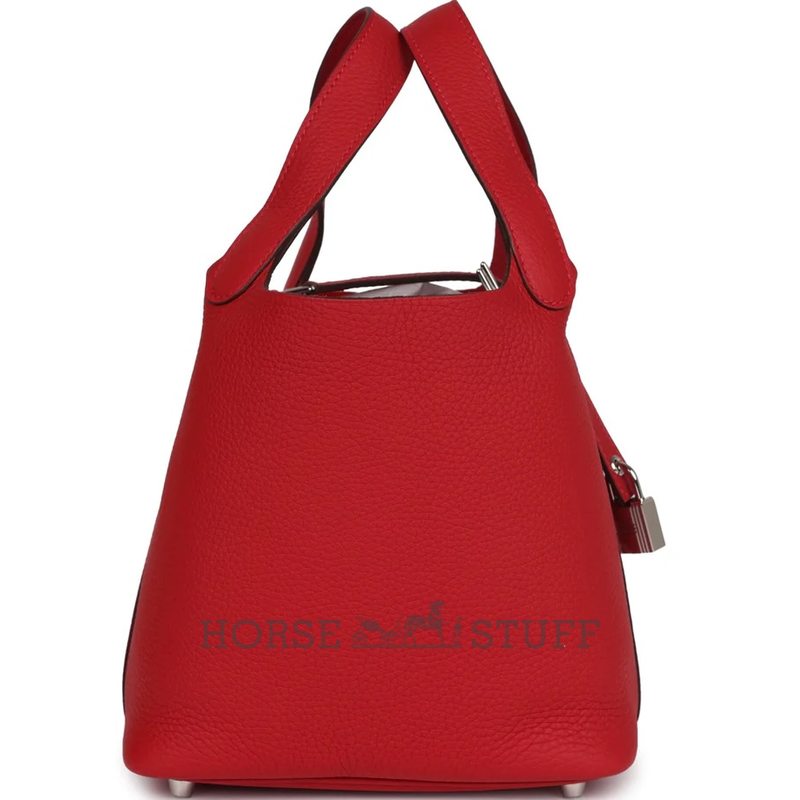 Hermès Picotin Lock 18 Vermillion Clemence PHW