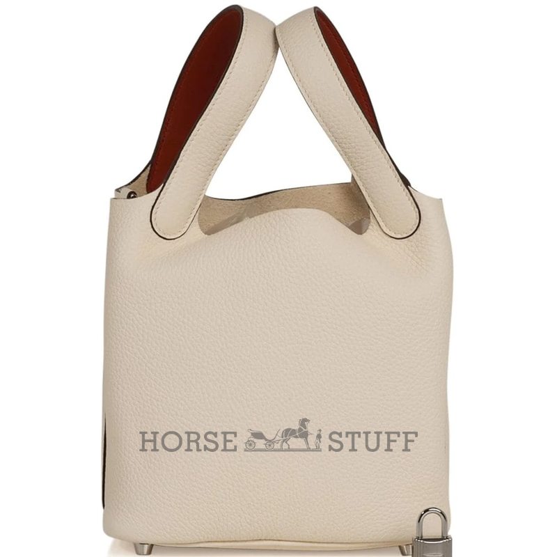Hermès Picotin Lock 18 Eclat Nata / Terre Battue Clemence PHW