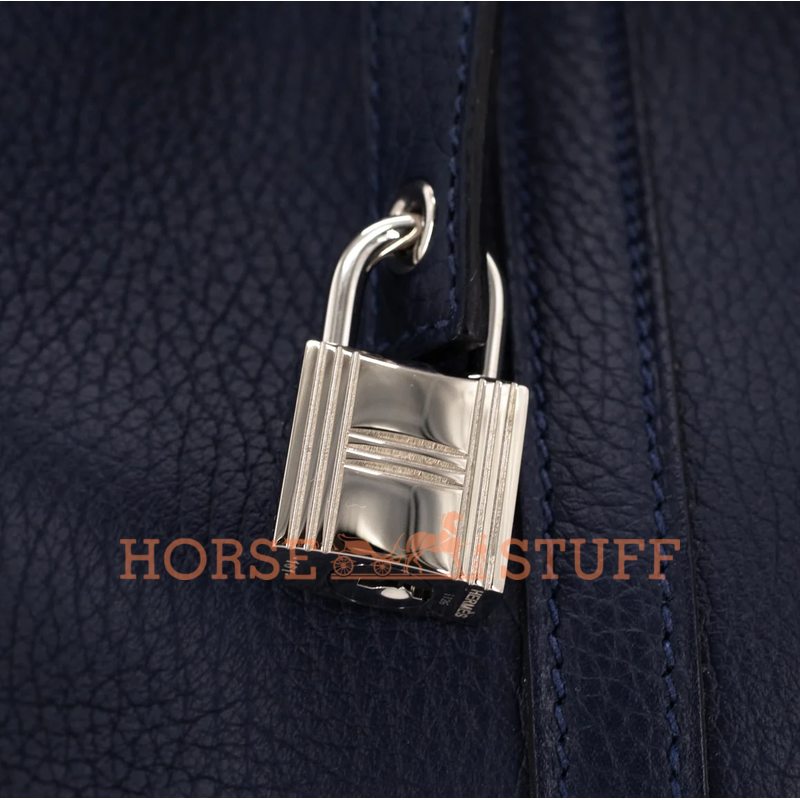 Hermès Picotin Lock 22 Eclat Blue Nuit / Rose Pourpre Clemence PHW