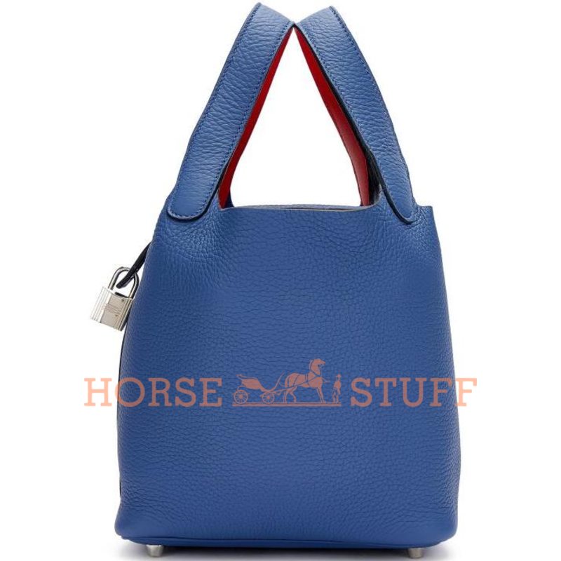 Hermès Picotin Lock 18 Eclat Blue Brighton / Capucine Clemence PHW