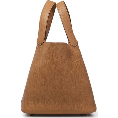 Hermès Picotin Lock 22 Biscuit Clemence GHW