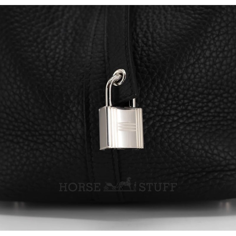 Hermès Picotin Lock 22 Black Clemence PHW