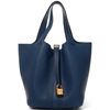 Hermès Picotin Lock 22 Deep Blue Clemence GHW