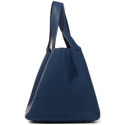 Hermès Picotin Lock 22 Deep Blue Clemence GHW