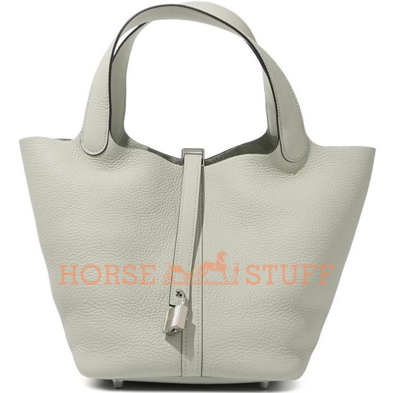 Hermès Picotin Lock 22 Gris Neve Clemence PHW