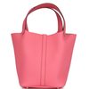 Hermès Picotin Lock 22 Rose Azalee Clemence PHW
