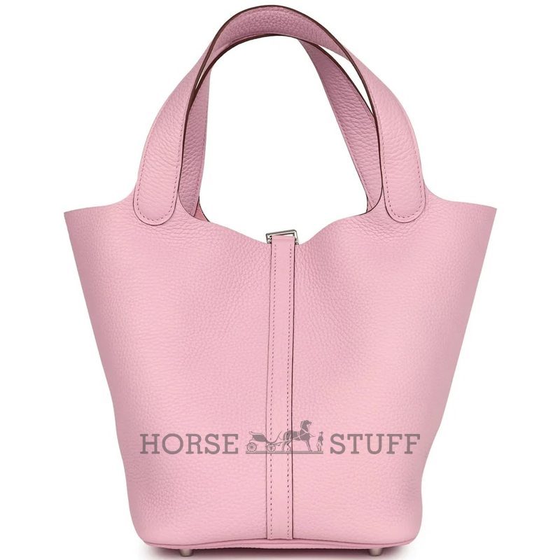 Hermès Picotin Lock 22 Rose Sakura Clemence PHW