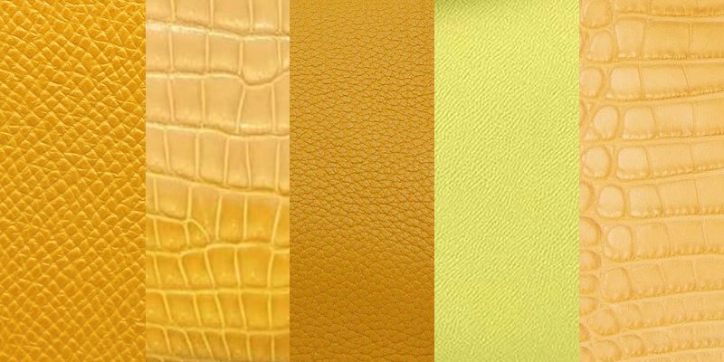 Yellow Hermes handbags