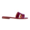 Hermès Oran Sandal Bordeaux Alligator