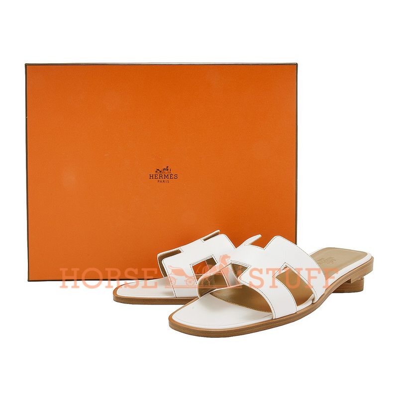 Hermès Oran Sandal White Box