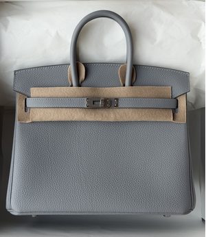 Birkin 25 Gris Pantin Togo PHW