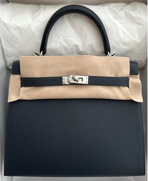 Kelly 25 Blue Nuit Epsom PHW